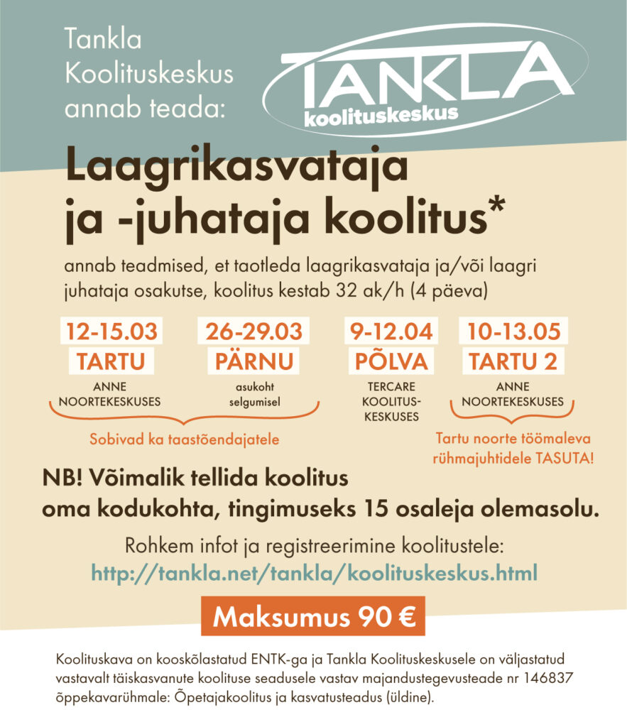 Koolituse plakati kujundus